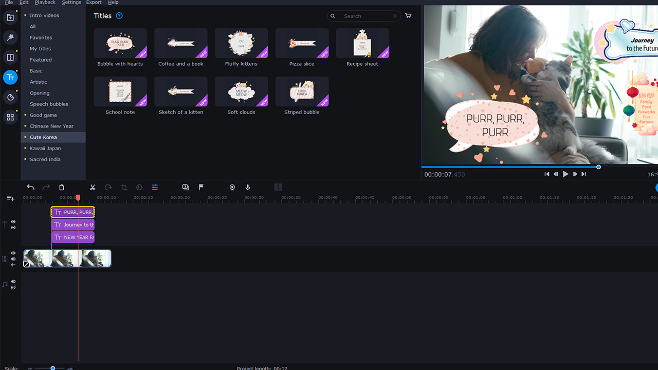 Movavi Video Editor Plus 2022 - Eastern World Set screenshot 4