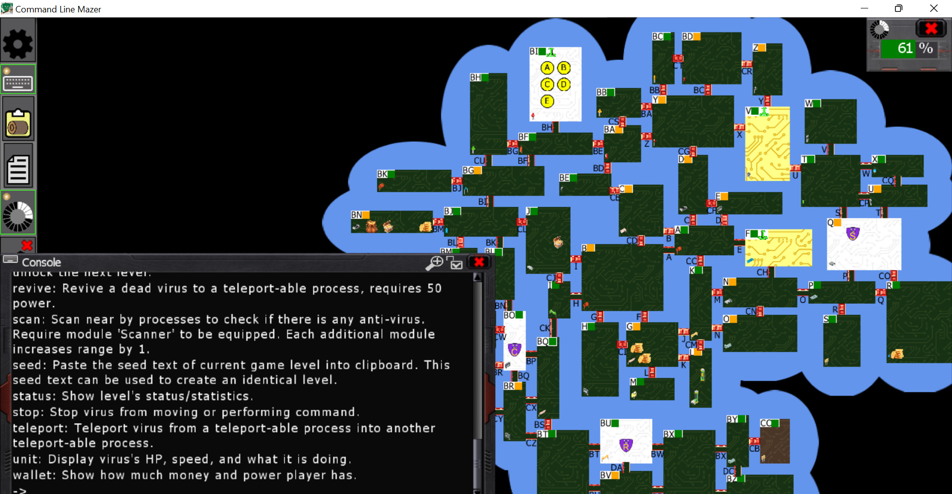 Command Line Mazer screenshot 1