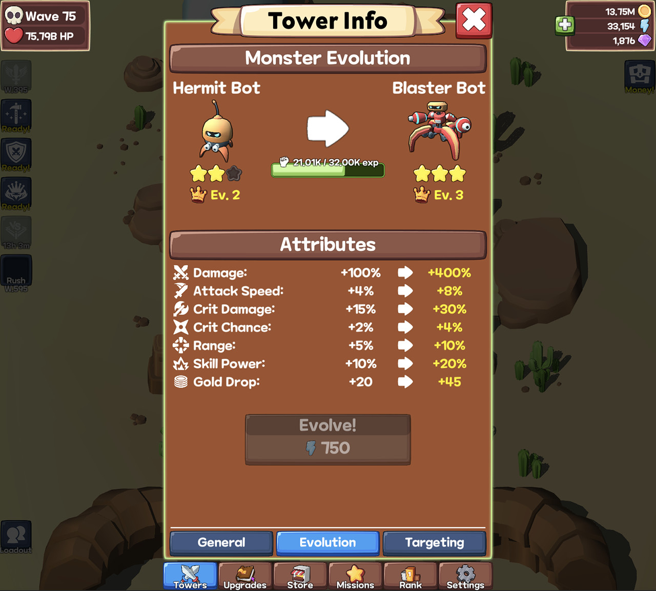 Idle Monster TD: Evolved screenshot 12