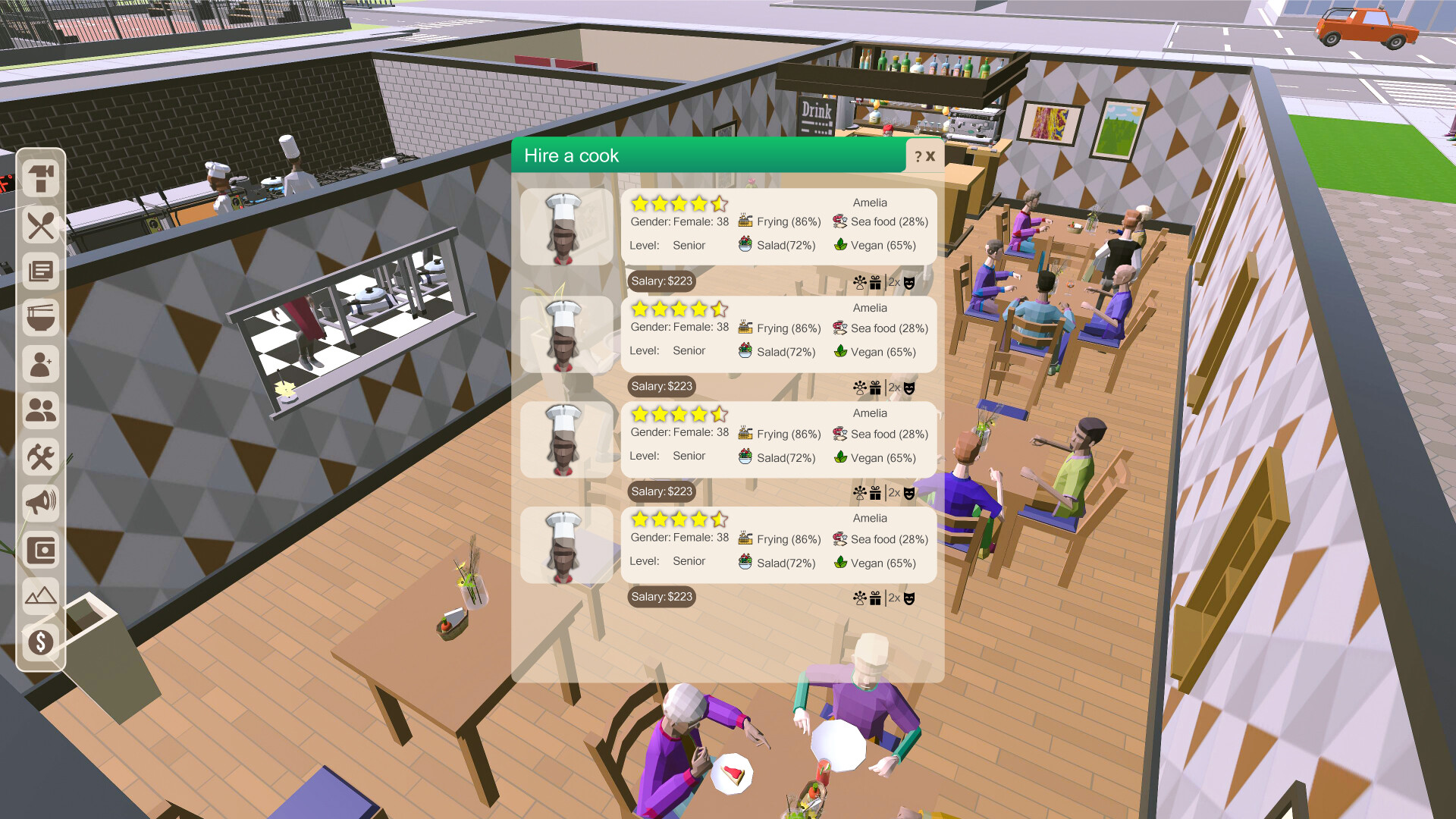 SIM Chef: Restaurant management screenshot 6