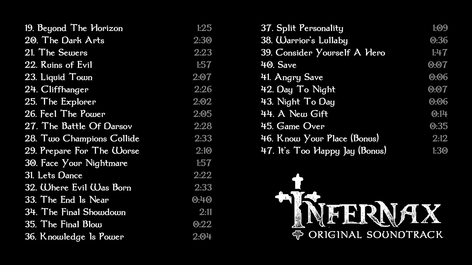 Infernax Soundtrack screenshot 2