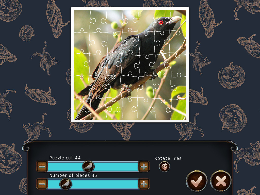 1001 Black Raven Jigsaw screenshot 2