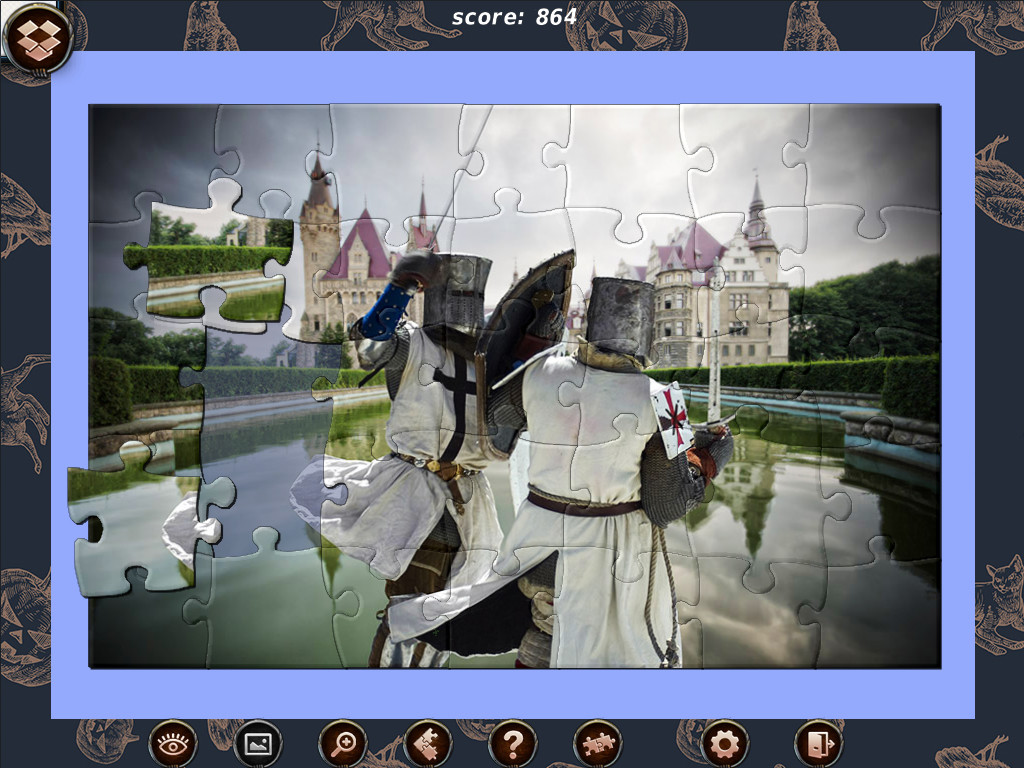 1001 Black Raven Jigsaw screenshot 1