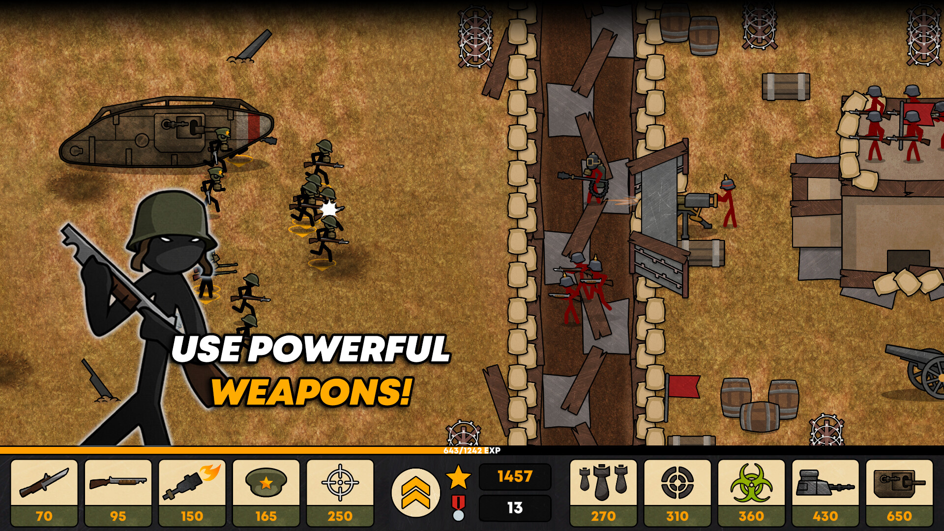 Stickman Trenches screenshot 2