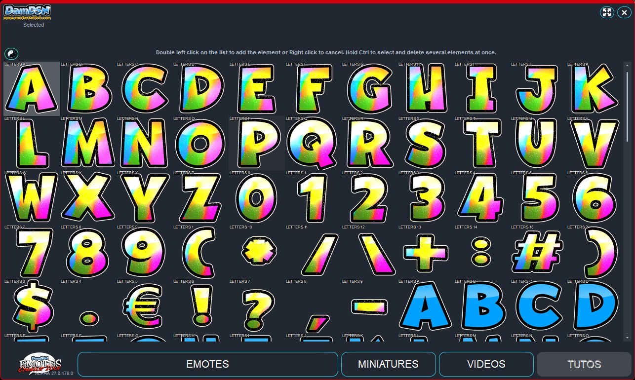 Emotes creator tool - Letters screenshot 5