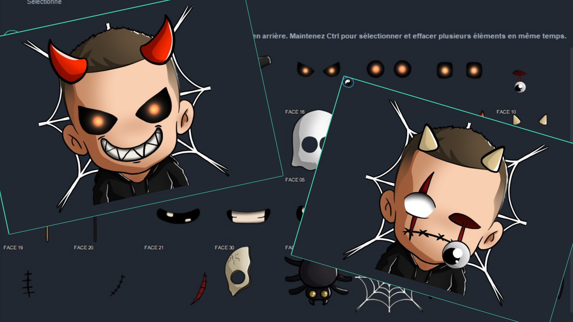 Emotes creator tool - Halloween screenshot 1