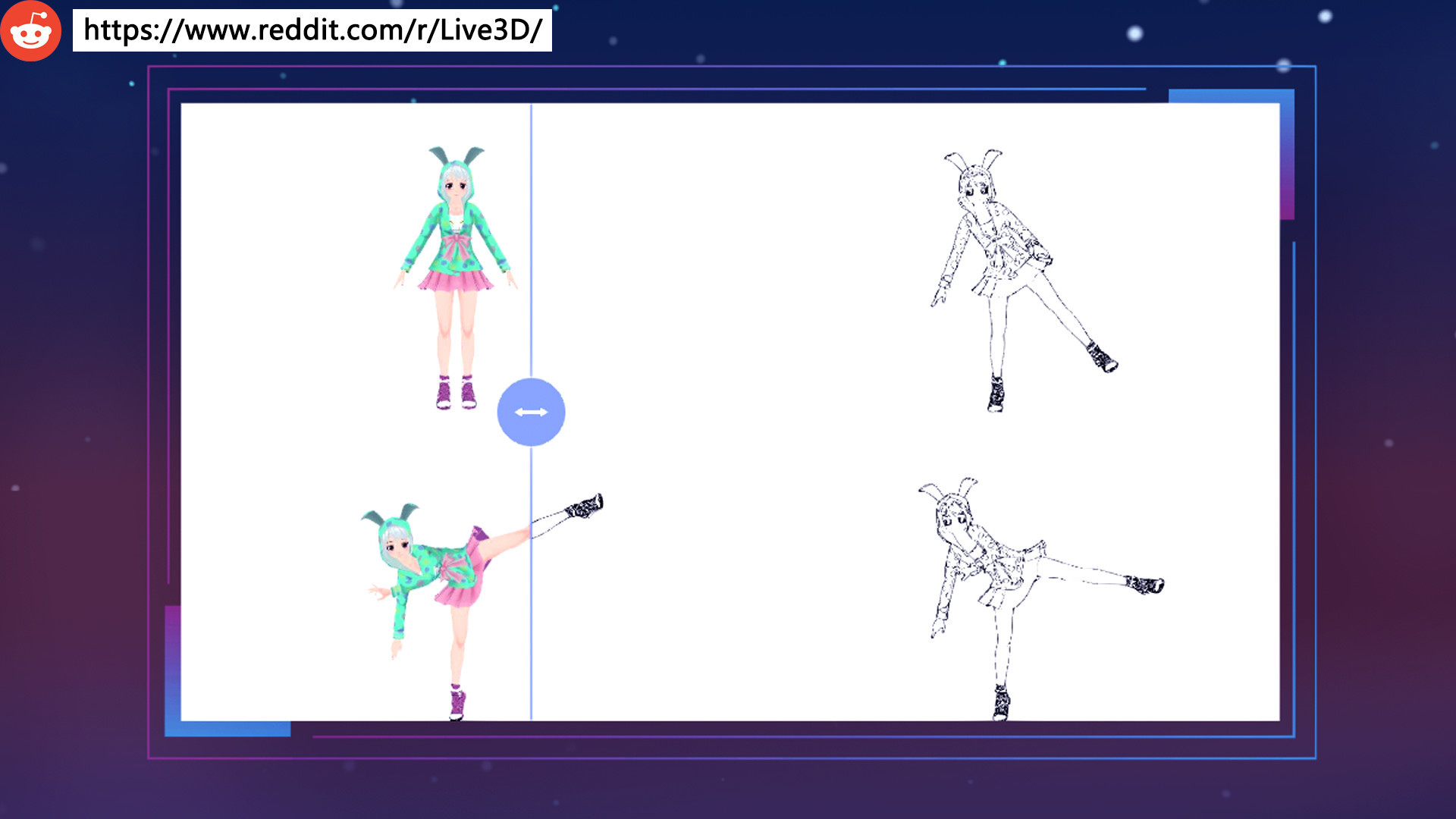 VTuber Gallery : Anime Pose screenshot 10