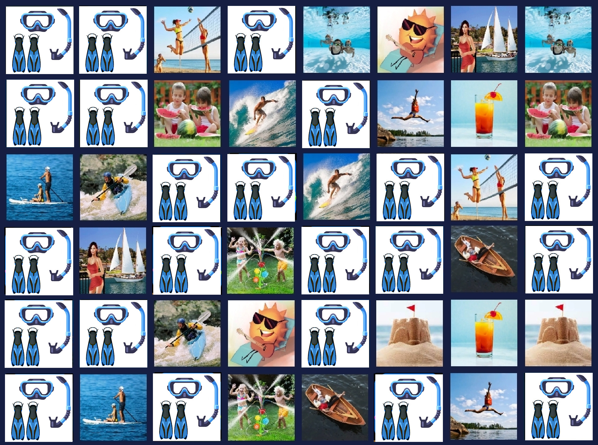 Memory Lost-Pairs - Summer Time screenshot 1