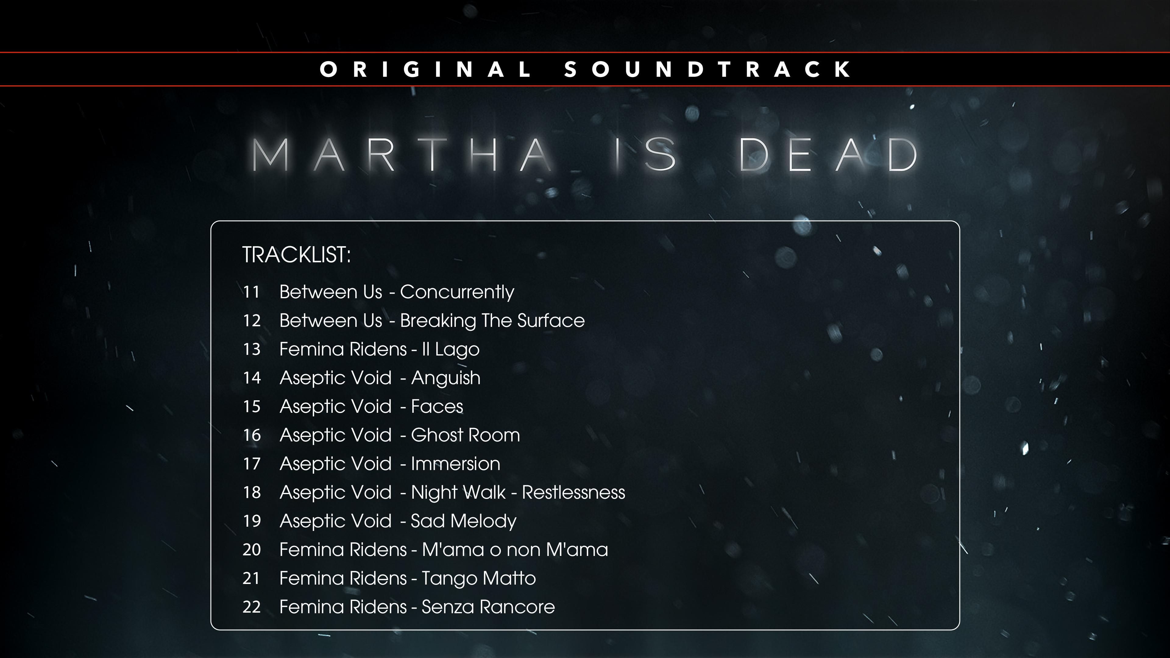 Martha Is Dead Official Soundtrack screenshot 2