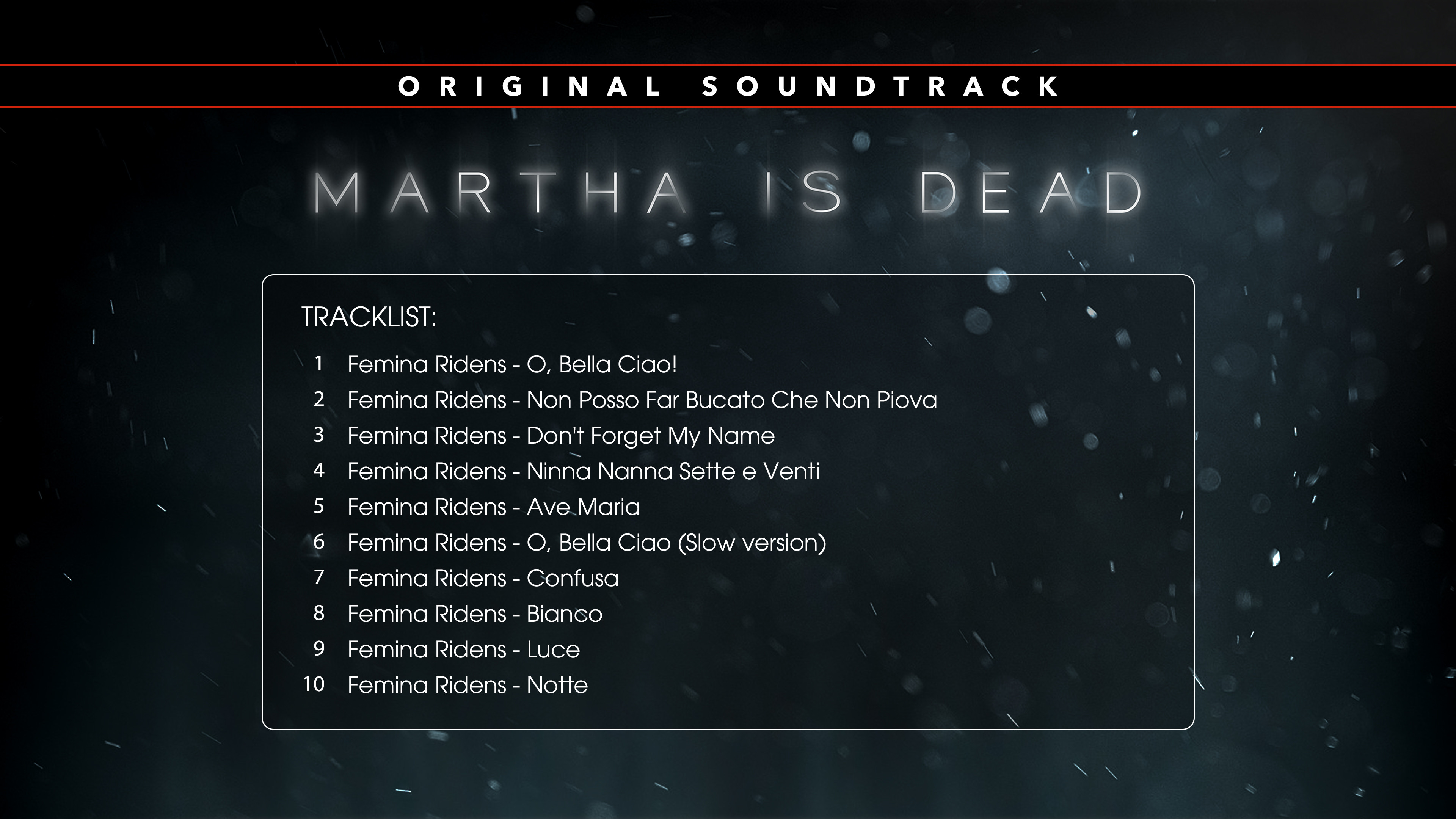 Martha Is Dead Official Soundtrack screenshot 1