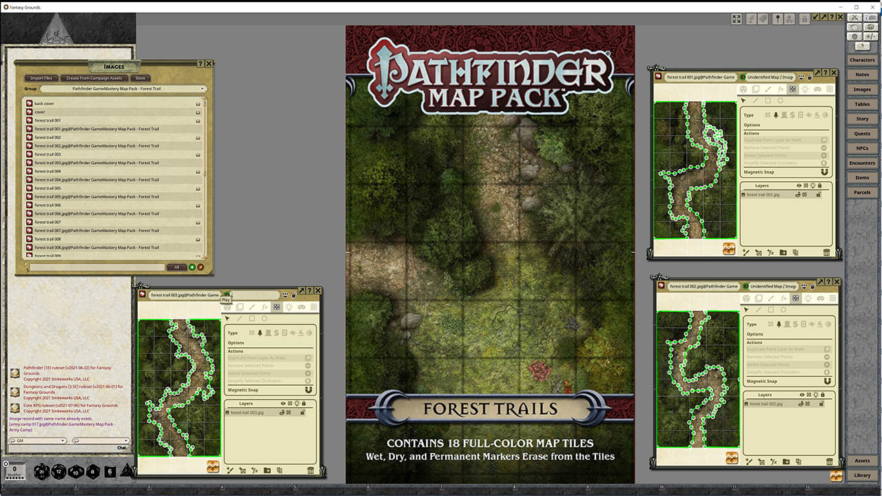 Fantasy Grounds - Pathfinder RPG - GameMastery Map Pack: Forest Trails screenshot 2