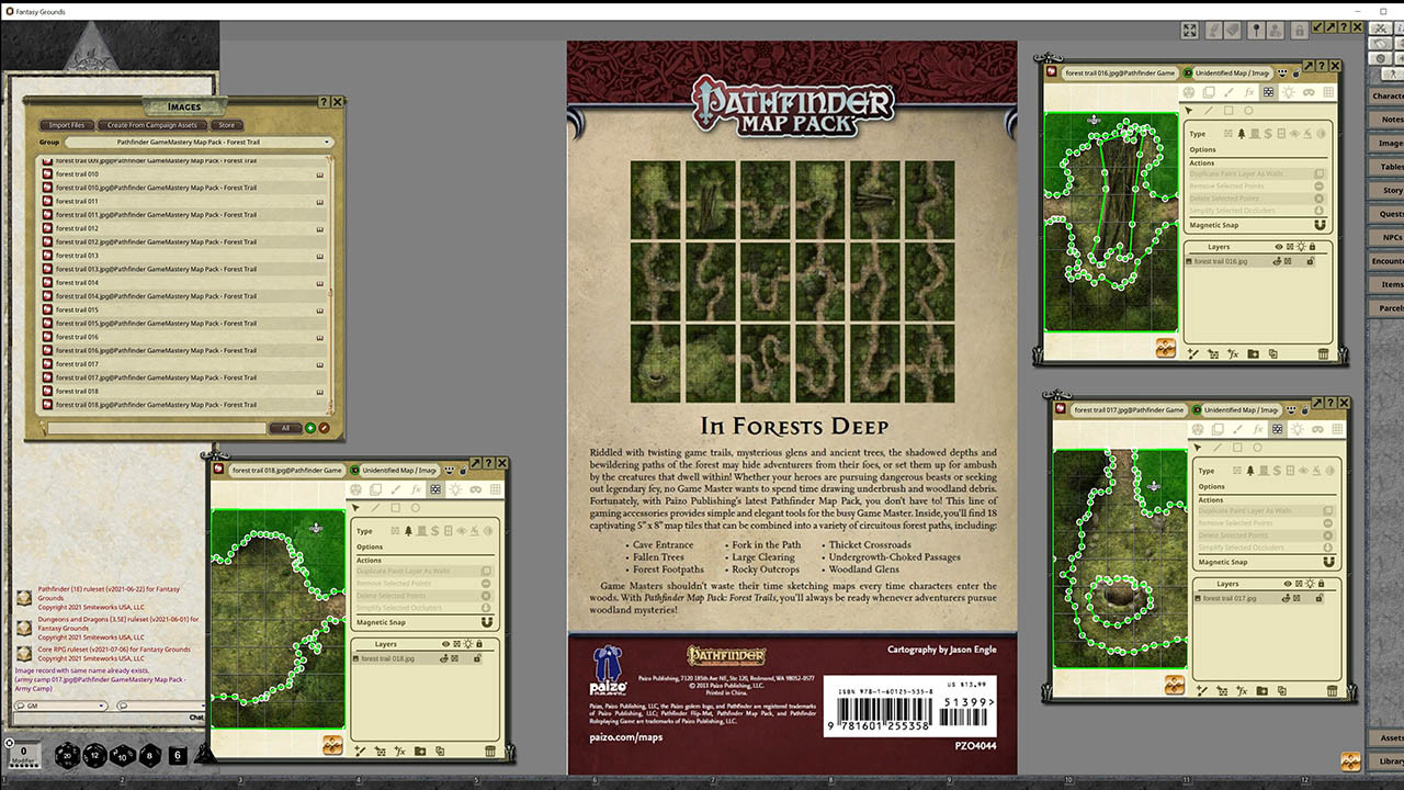Fantasy Grounds - Pathfinder RPG - GameMastery Map Pack: Forest Trails screenshot 3