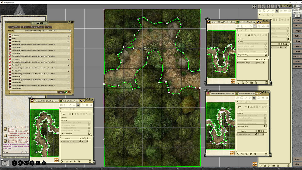 Fantasy Grounds - Pathfinder RPG - GameMastery Map Pack: Forest Trails screenshot 1