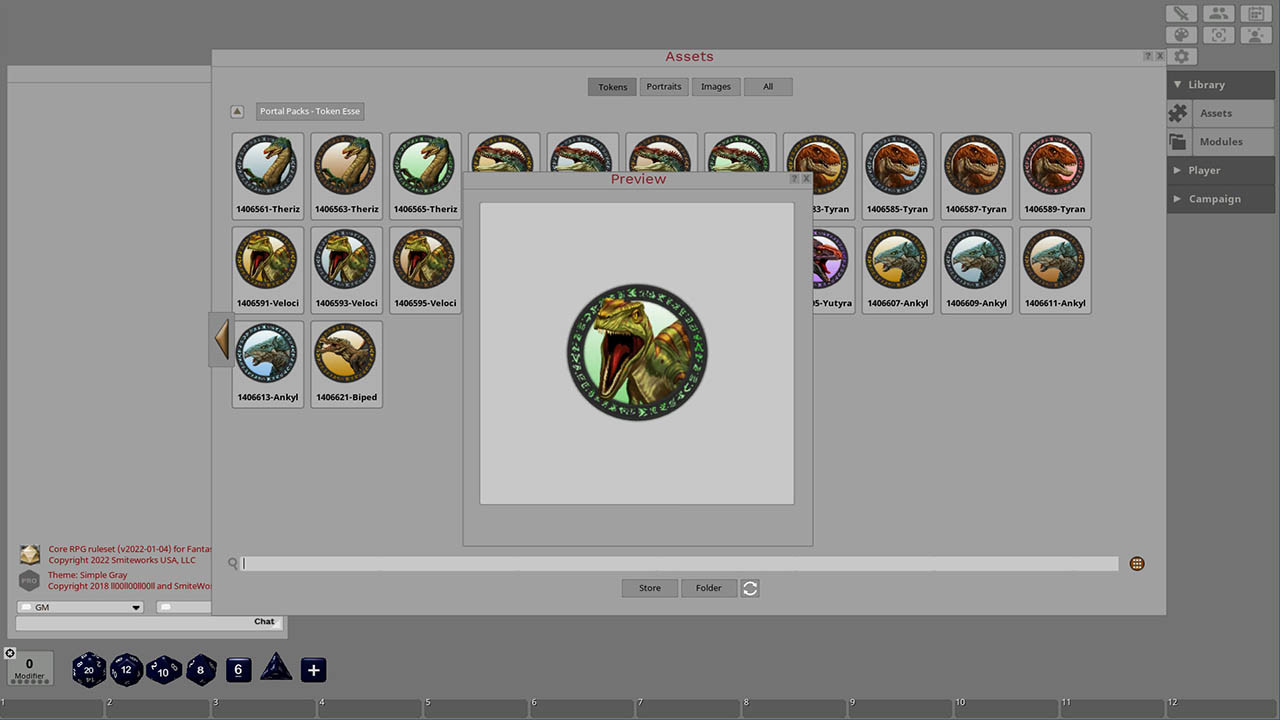 Fantasy Grounds - Dinosaurs screenshot 3