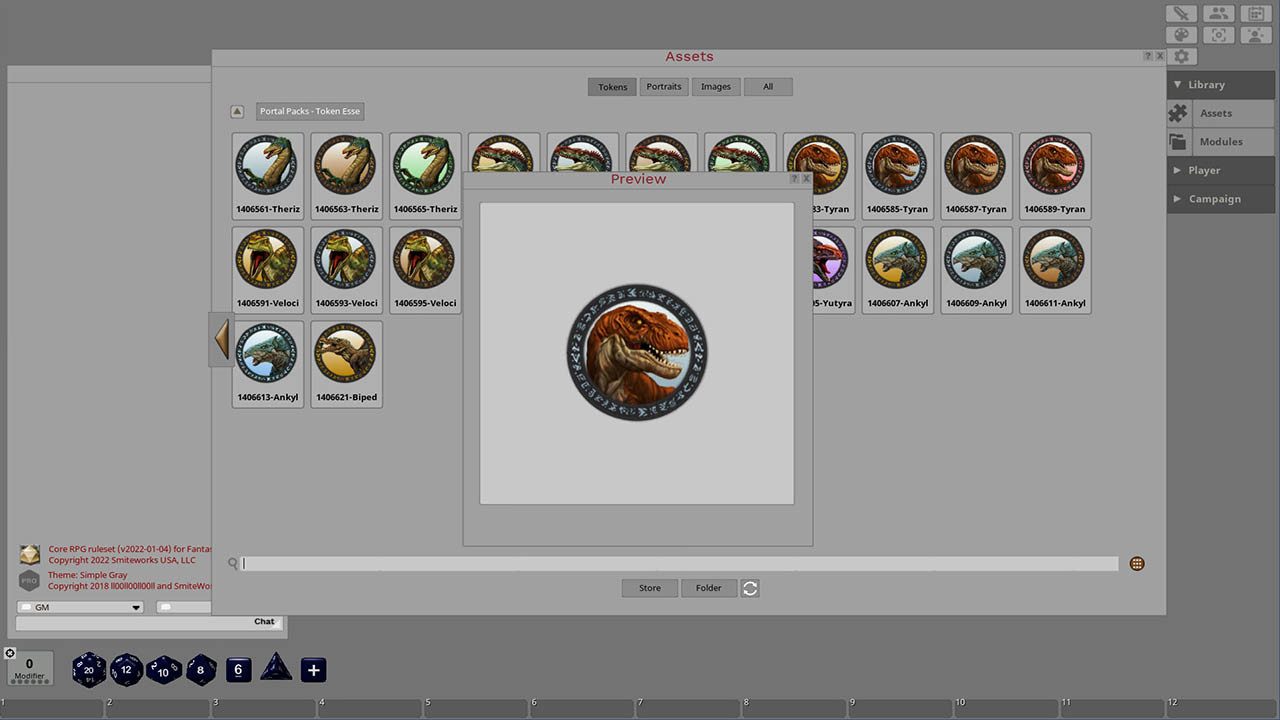Fantasy Grounds - Dinosaurs screenshot 1