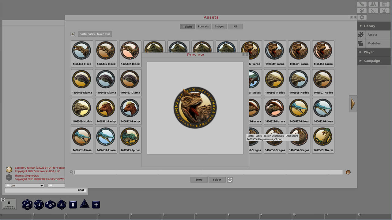 Fantasy Grounds - Dinosaurs screenshot 4