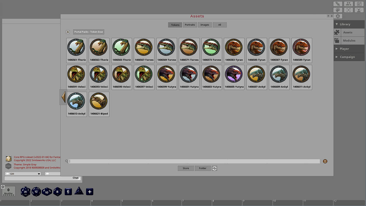 Fantasy Grounds - Dinosaurs screenshot 2