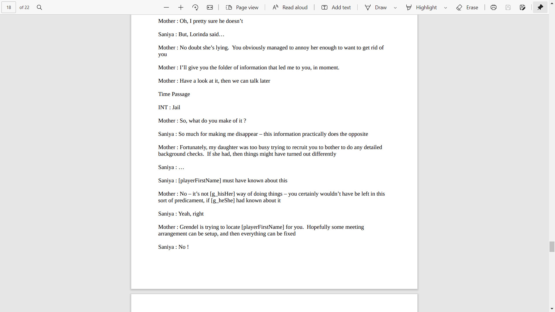 WTC : Recruitment Day Script screenshot 1