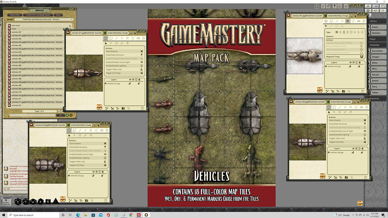 Fantasy Grounds - Pathfinder RPG - GameMastery Map Pack: Vehicles screenshot 4