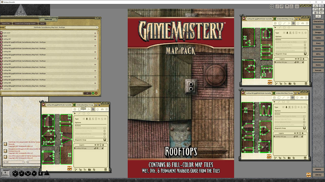 Fantasy Grounds - Pathfinder RPG - GameMastery Map Pack: Rooftops screenshot 1
