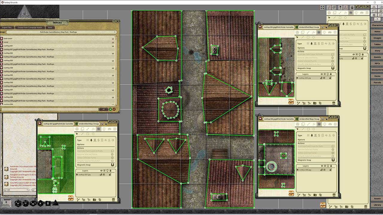 Fantasy Grounds - Pathfinder RPG - GameMastery Map Pack: Rooftops screenshot 5