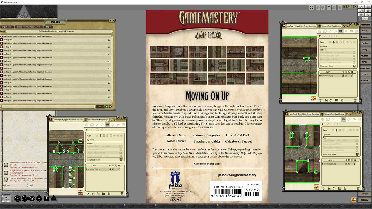 Fantasy Grounds - Pathfinder RPG - GameMastery Map Pack: Rooftops screenshot 4