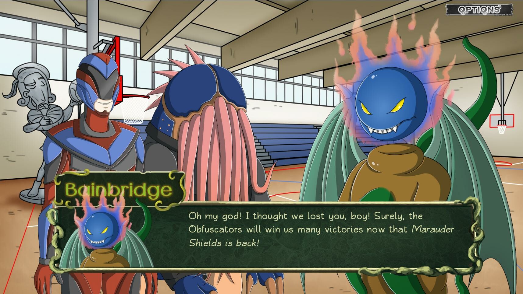 Tentacle Prawn: (Actually) A Cthulhu Dating Sim: The Myth & Legend of Marauder Shields screenshot 1