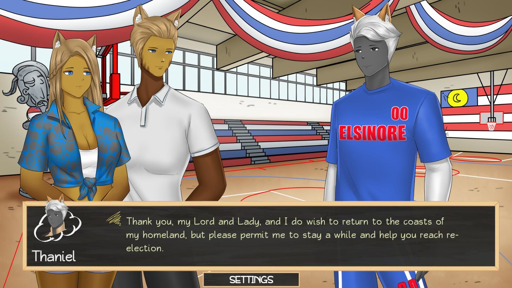 Furry Shakespeare: Two Incredibly Ripped, Absolutely Shredded Noble Kinsmen: Armchair Patriots Outfit Pack screenshot 1