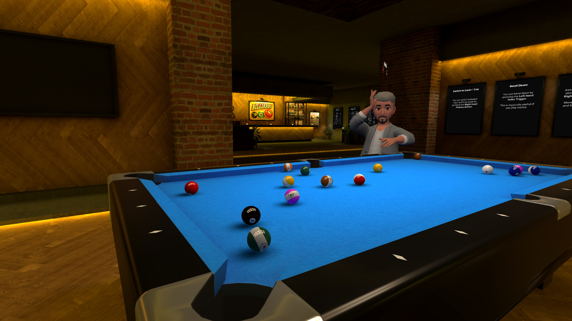 Virtual reality pool game discount