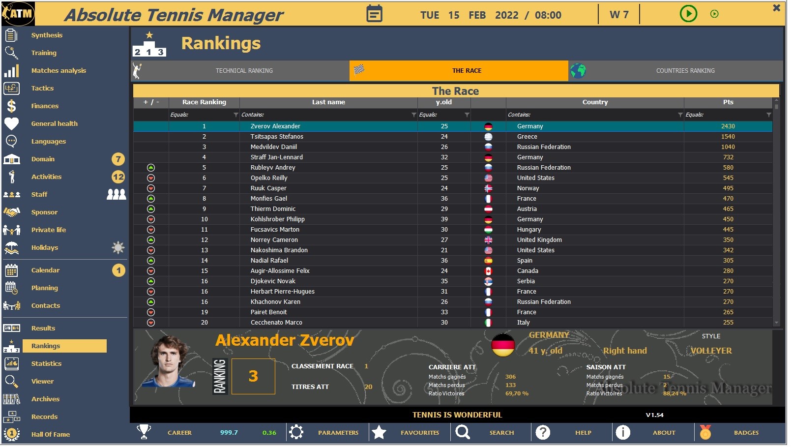 Absolute Tennis Manager screenshot 14