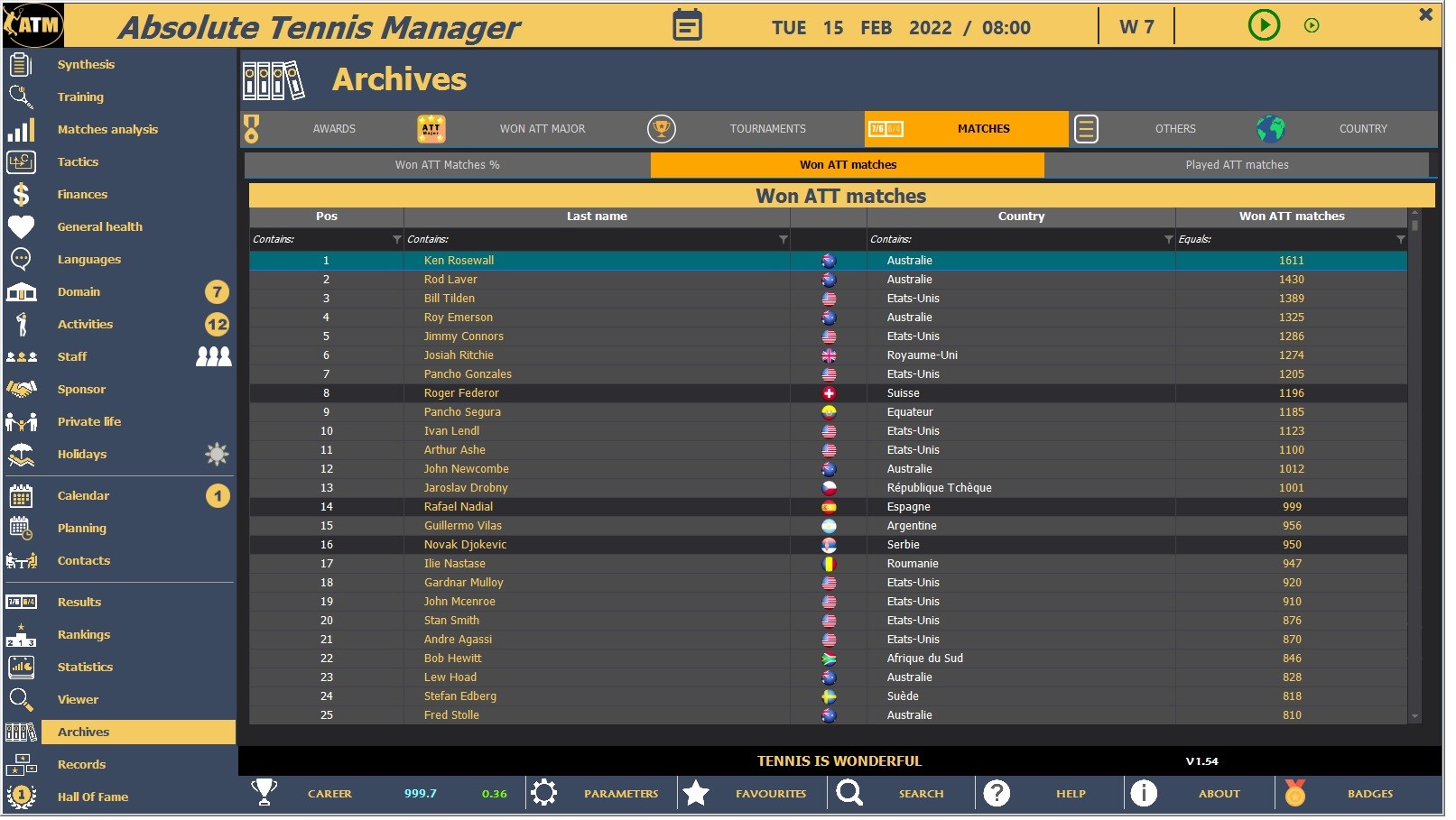 Absolute Tennis Manager screenshot 24