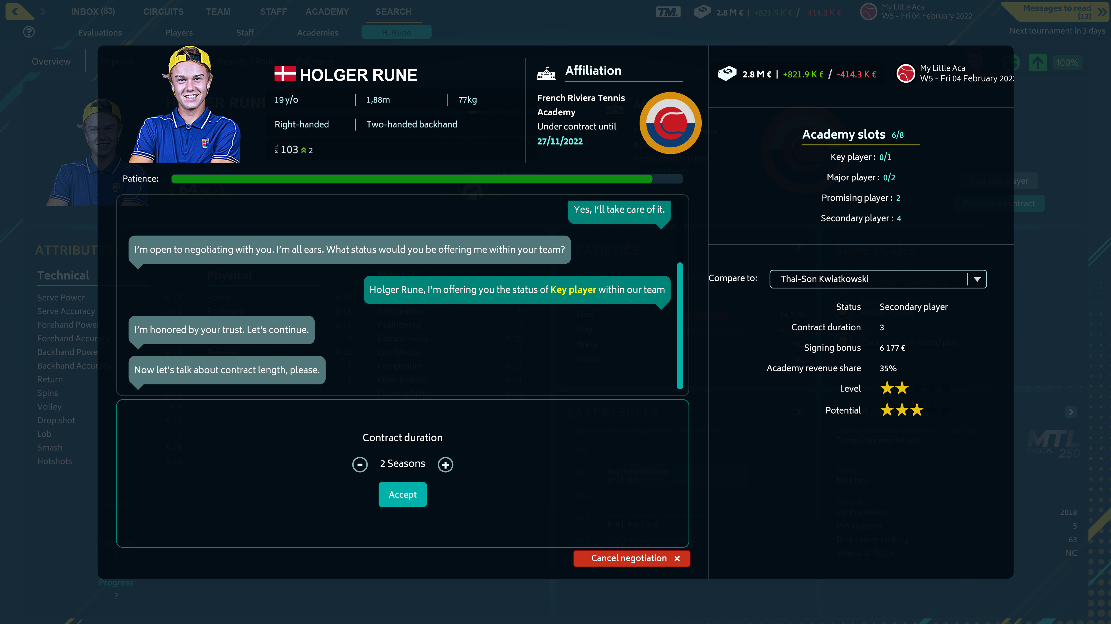 Tennis Manager 2022 screenshot 6