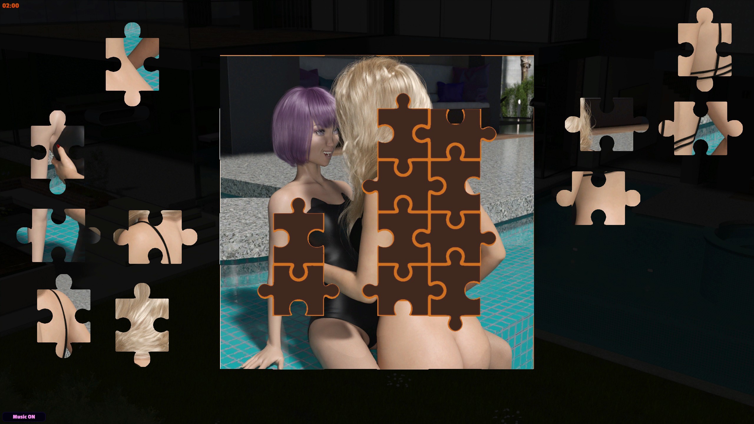 Jigsaw Novel - Summer Threesome screenshot 1