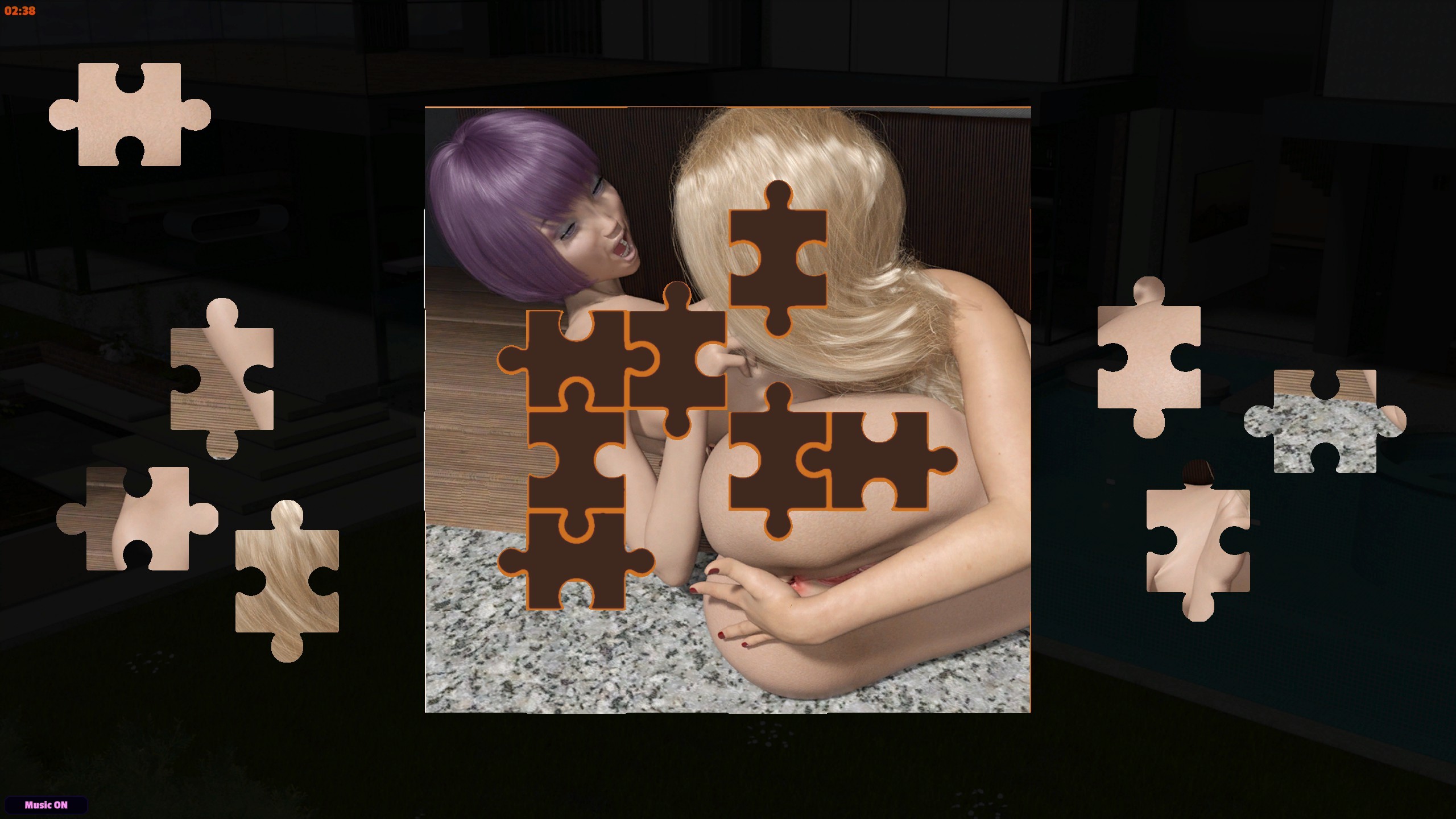 Jigsaw Novel - Summer Threesome screenshot 2