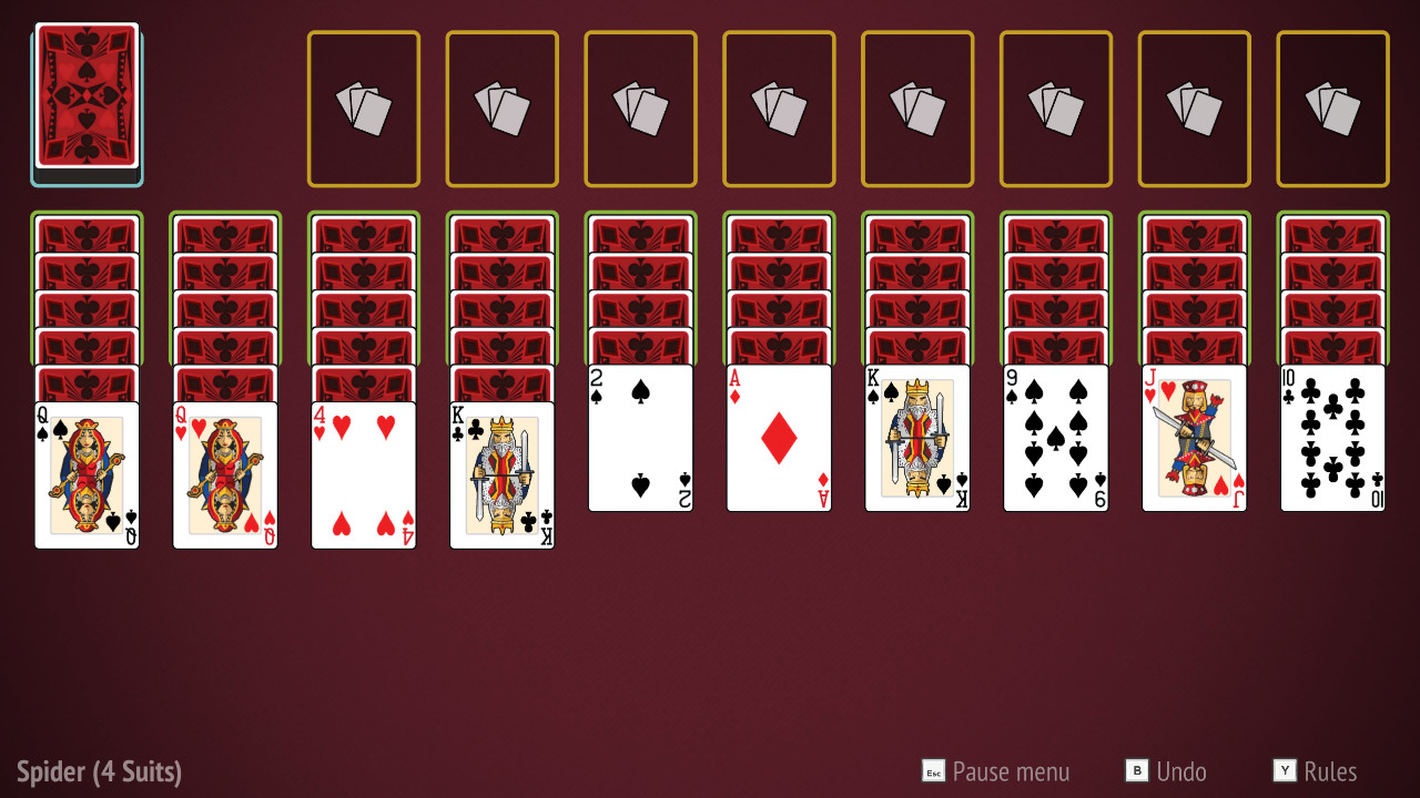 Spider Solitaire Collection screenshot 2