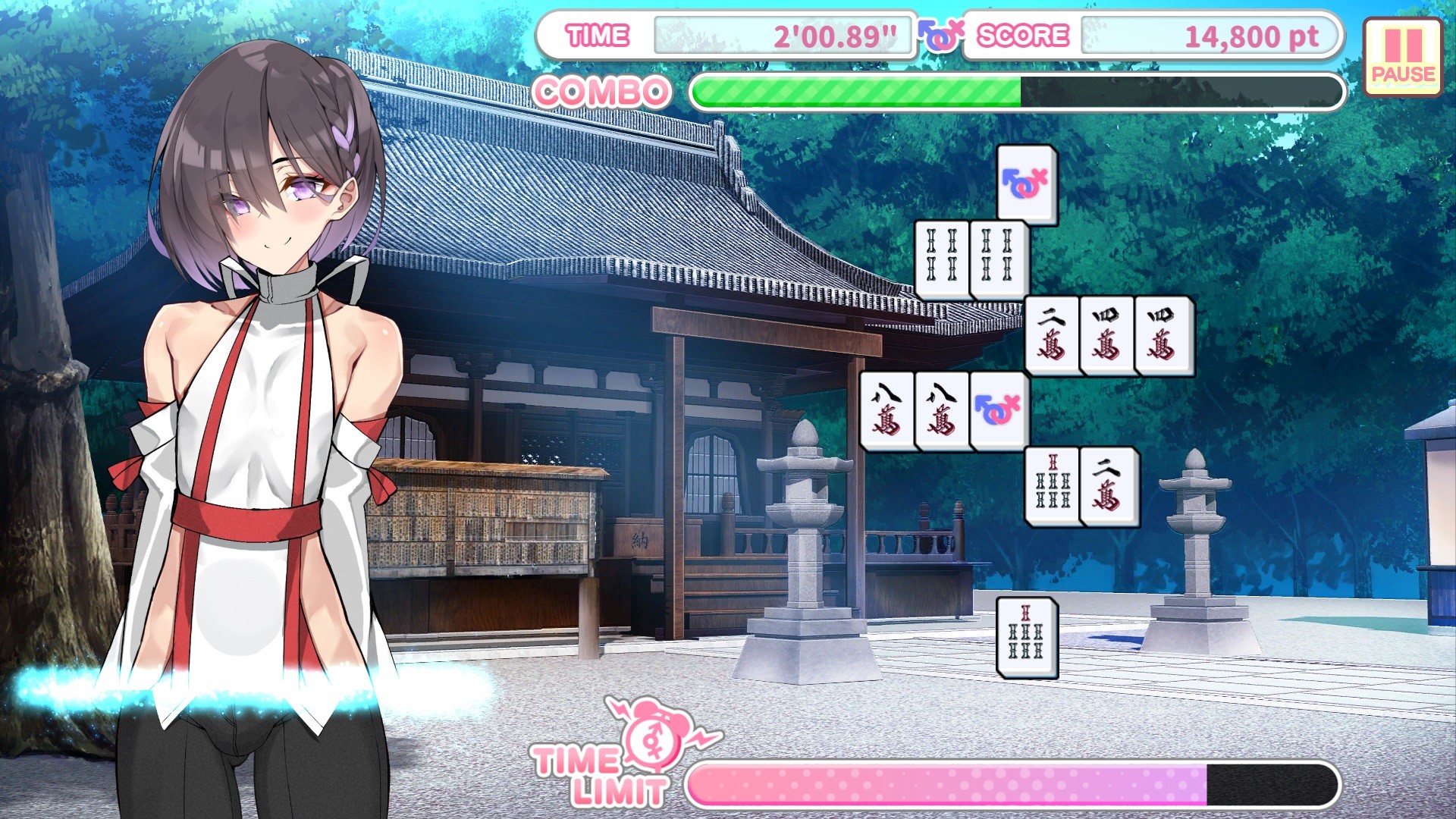Otoko Cross: Pretty Boys Mahjong Solitaire screenshot 2