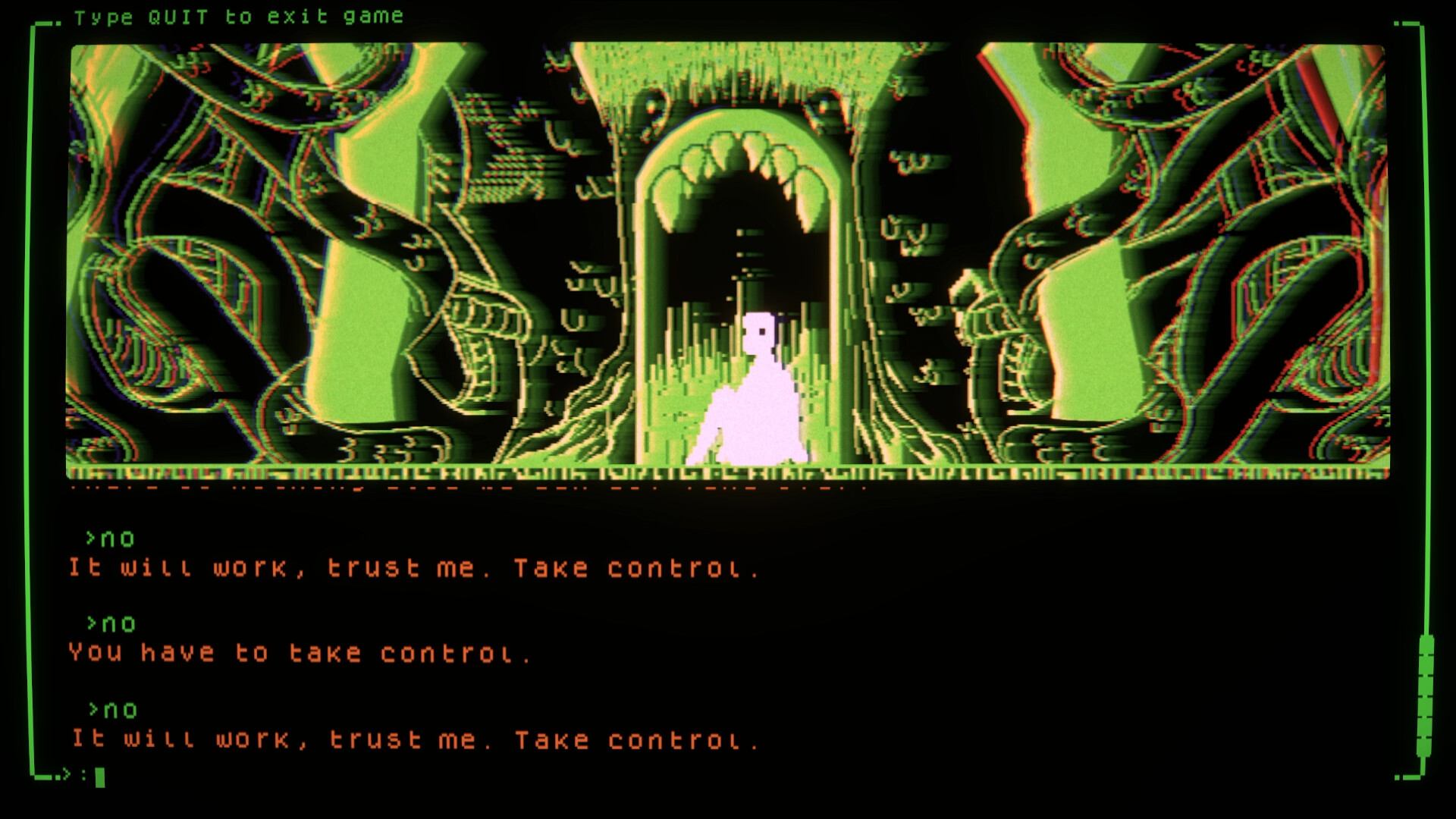[I] doesn't exist - a modern text adventure screenshot 1