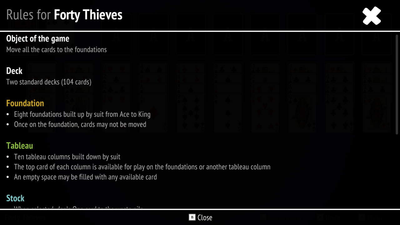 Forty Thieves Solitaire Collection screenshot 3