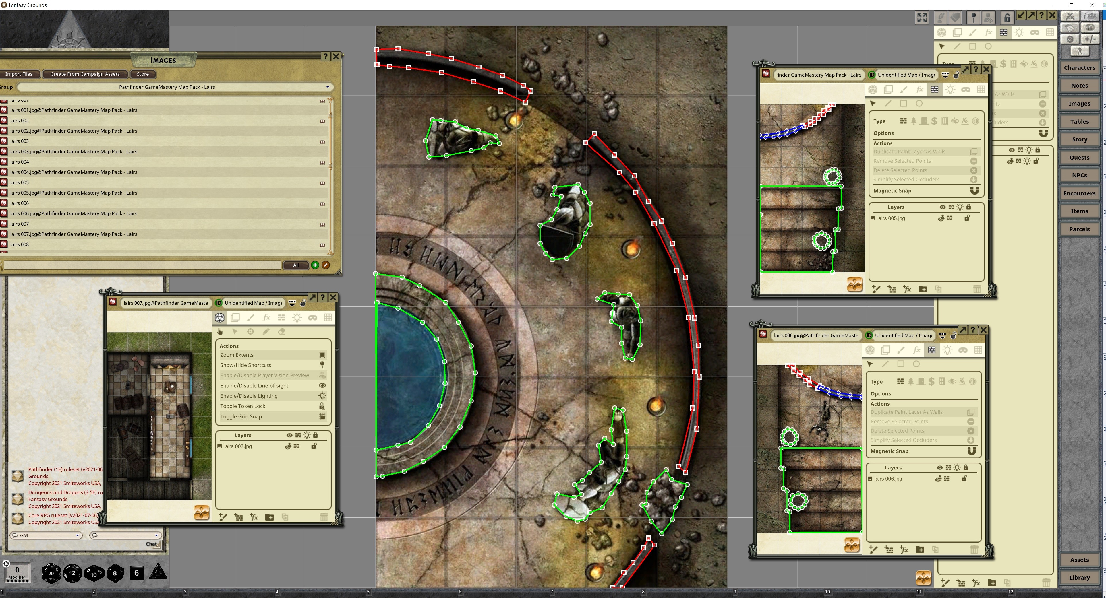 Fantasy Grounds - Pathfinder RPG - GameMastery Map Pack: Lairs screenshot 6
