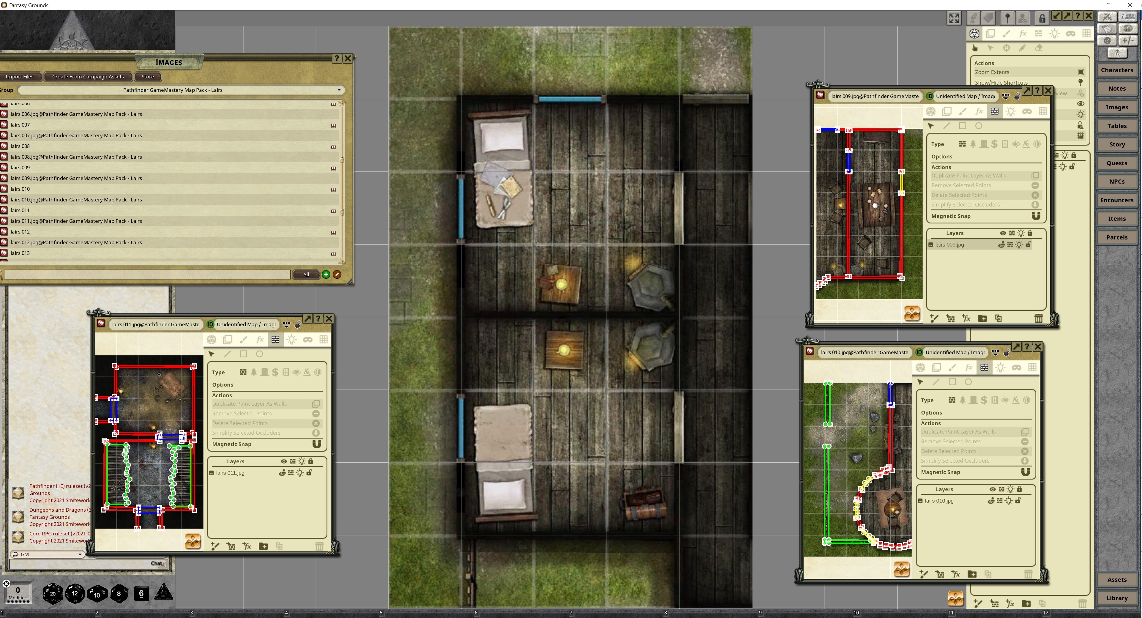 Fantasy Grounds - Pathfinder RPG - GameMastery Map Pack: Lairs screenshot 2
