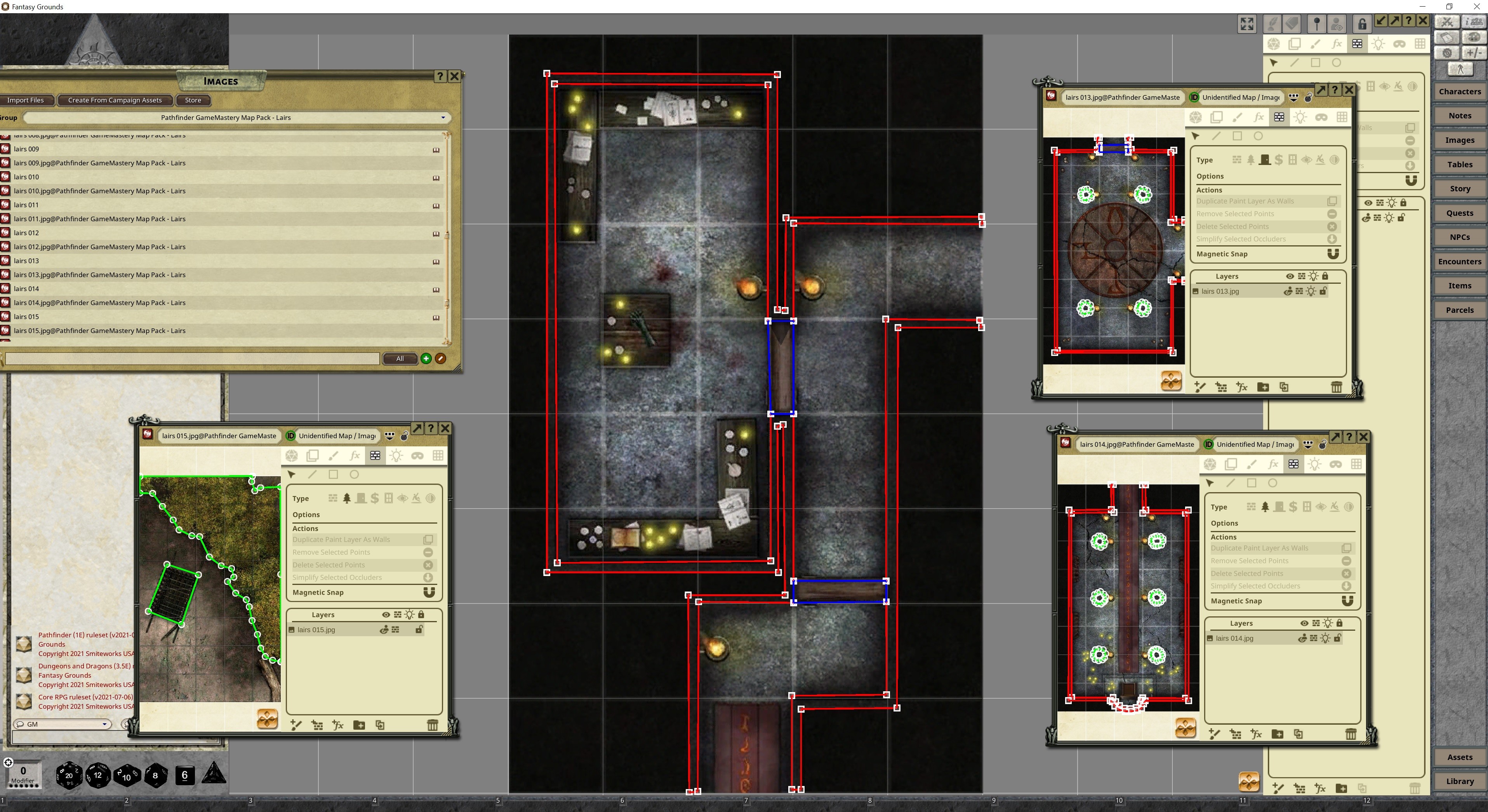 Fantasy Grounds - Pathfinder RPG - GameMastery Map Pack: Lairs screenshot 5