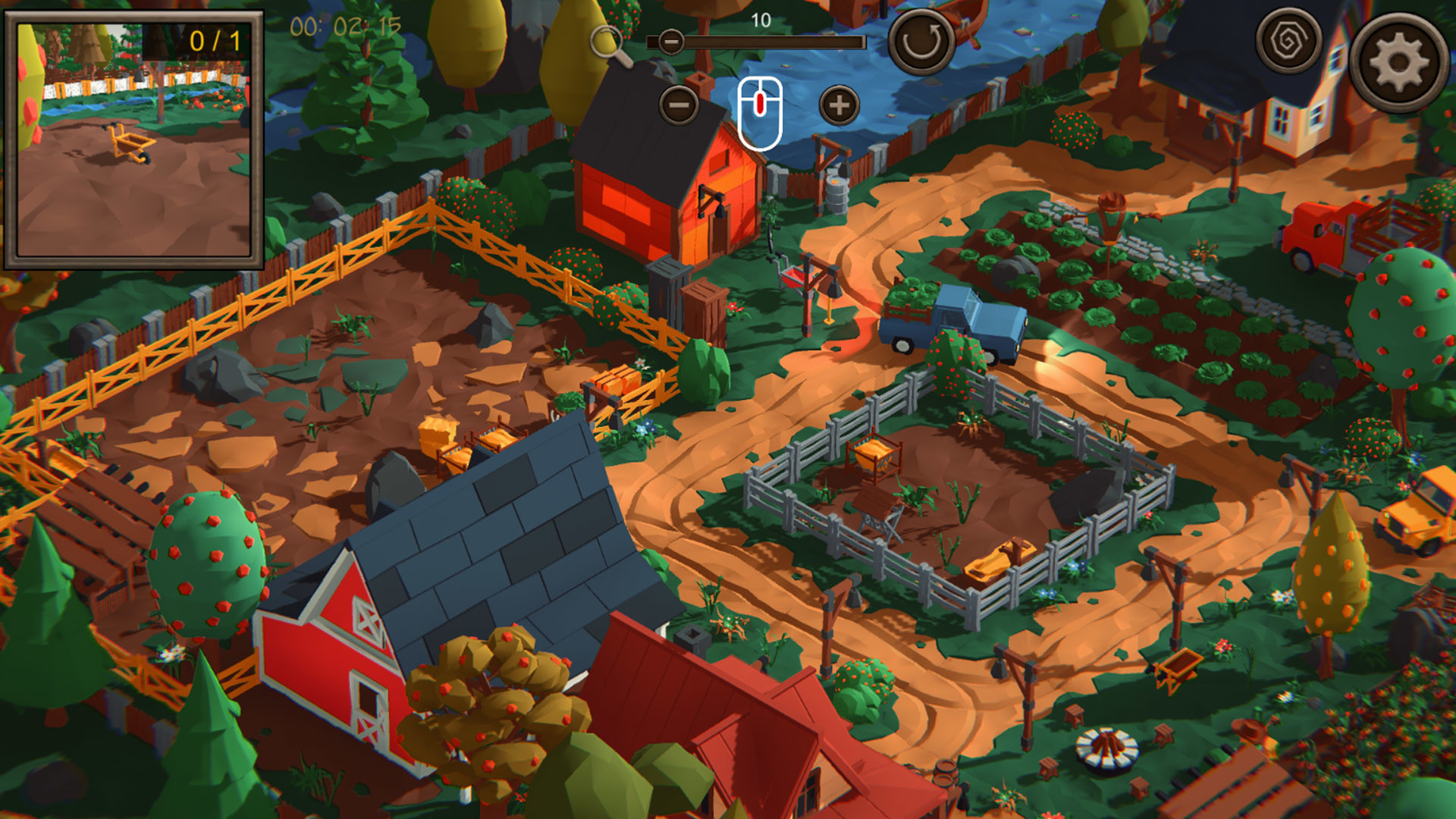 Hidden Farm Top-Down 3D screenshot 2