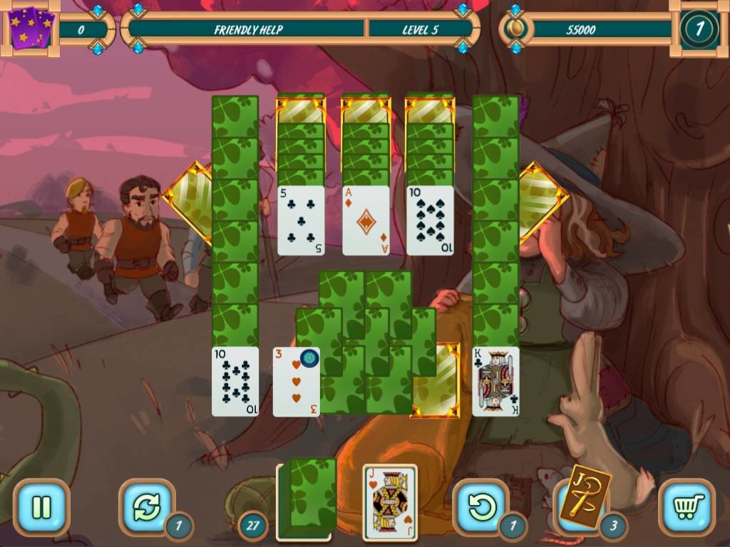 Sweet Solitaire. School Witch 2 screenshot 3