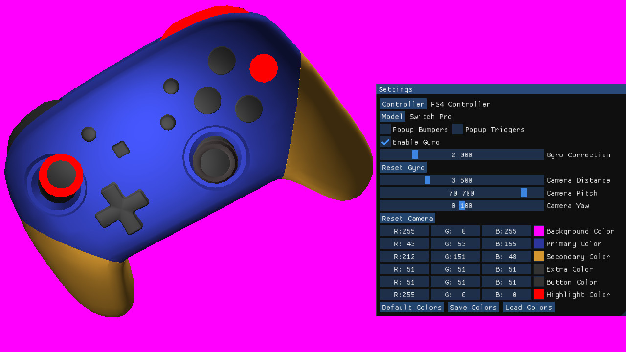 3D Controller Overlay screenshot 3