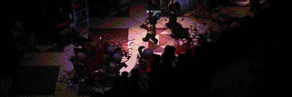 Cảnh gameplay Whisper Mountain Outbreak, nhân vật chính bắn súng trong môi trường khắc nghiệt.