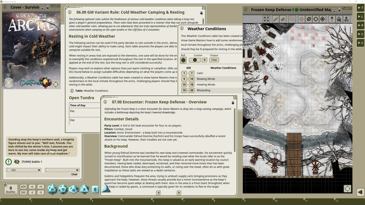 Fantasy Grounds - Surviving the Arctic screenshot 5