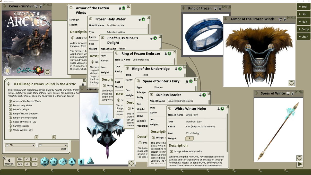 Fantasy Grounds - Surviving the Arctic screenshot 2