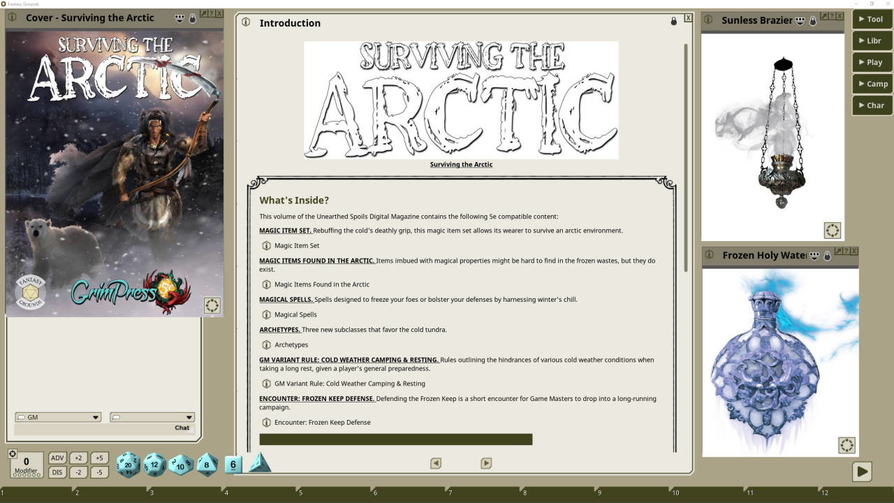 Fantasy Grounds - Surviving the Arctic screenshot 1