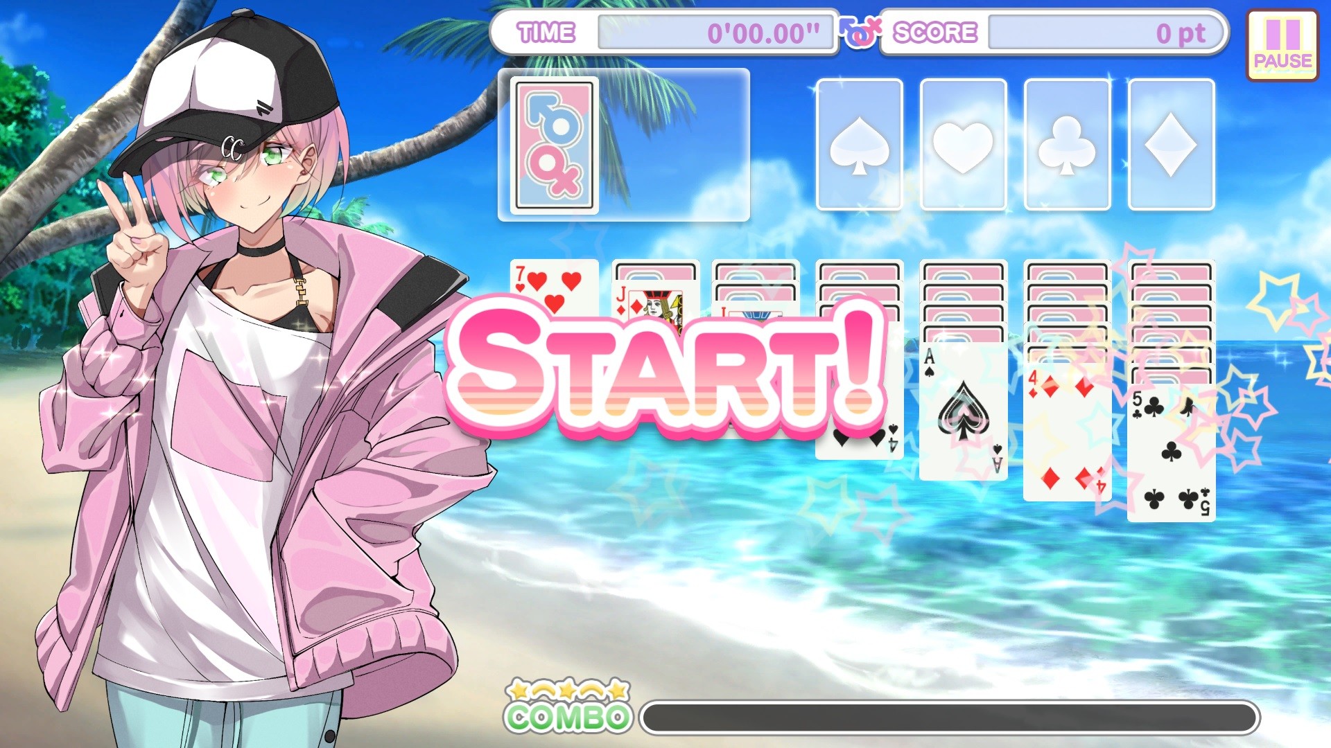 Otoko Cross: Pretty Boys Klondike Solitaire screenshot 2