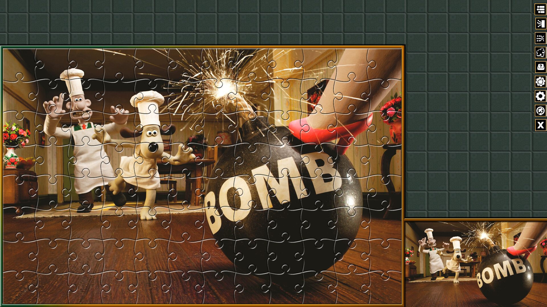 Pixel Puzzles Aardman Jigsaws: Wallace & Gromit - A Matter Of Loaf And Death screenshot 4
